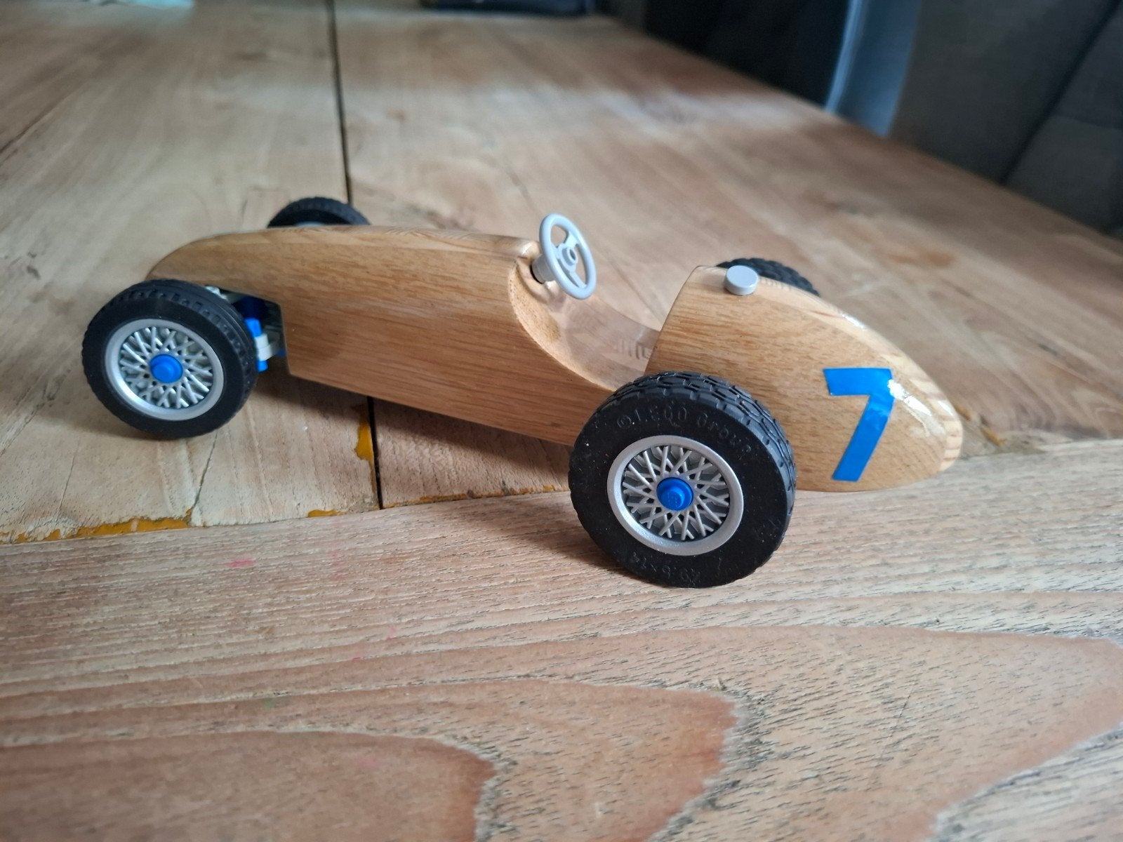 Houten raceauto model - Handgemaakt, Ophalen of Verzenden, Nieuw