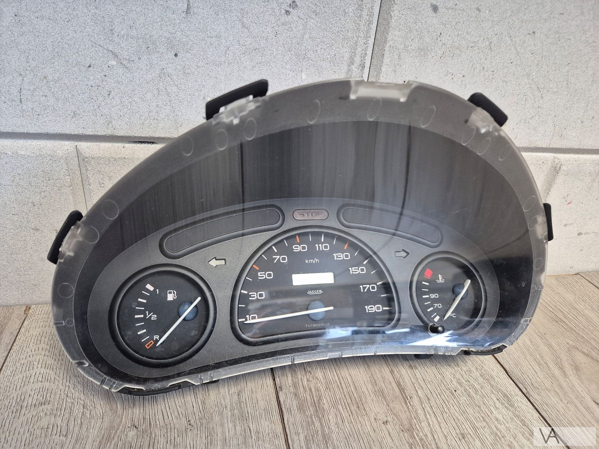Tellerklok cockpit voor Peugeot 206 1998 - 2002 9634960980, Gebruikt, -, -, Ophalen of Verzenden