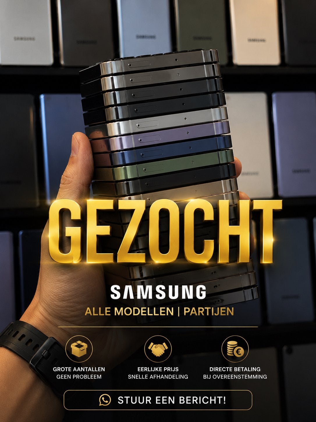 Gezocht: Samsung toestellen!! Alle modellen!, Telecommunicatie, Ophalen of Verzenden