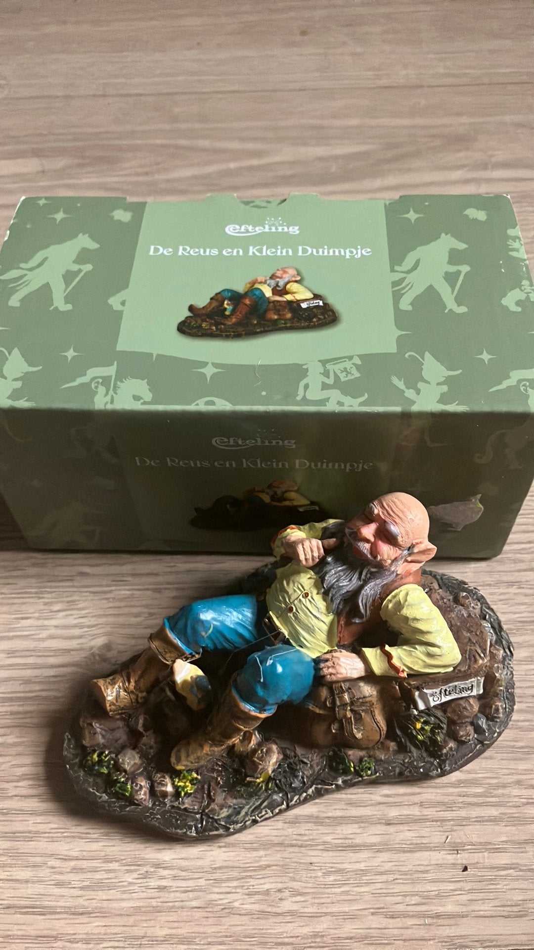 Nieuw Efteling de reus en klein duimpje, Ophalen of Verzenden, Nieuw, Beeldje of Poppetje