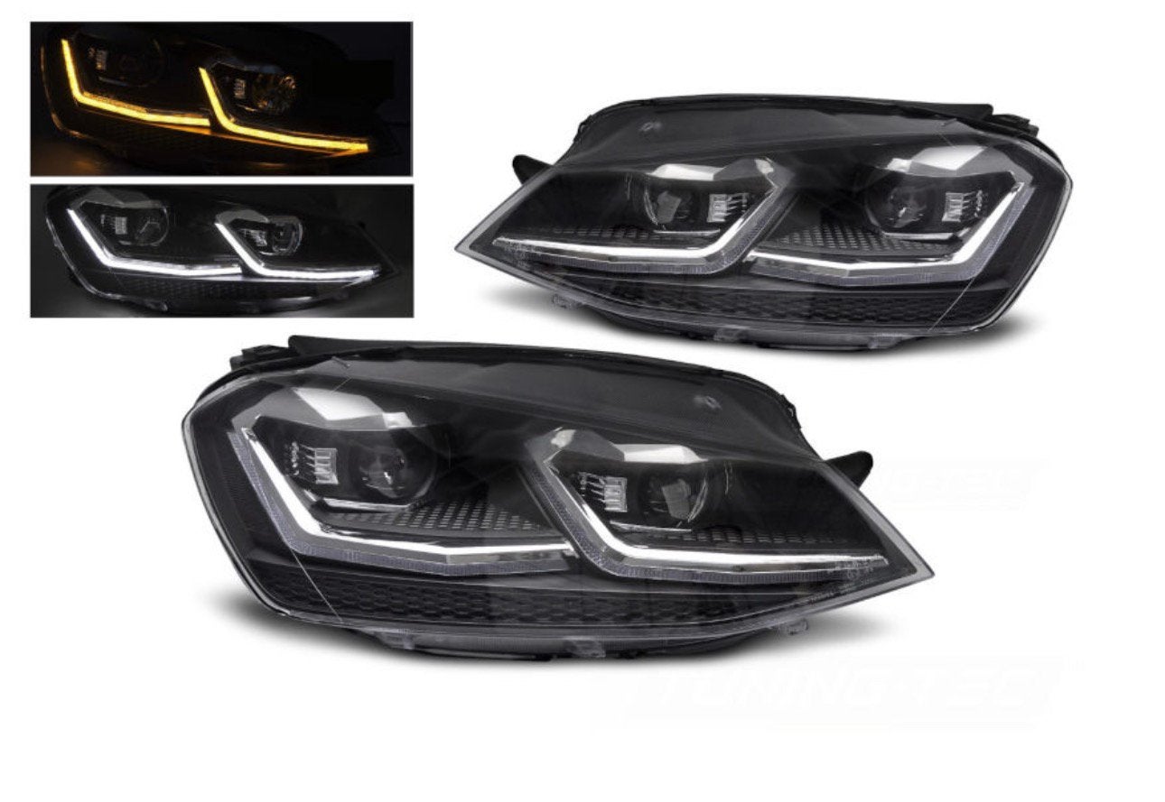 LED koplampen dynamisch Silver geschikt voor VW Golf 7, Auto-onderdelen, Verlichting, Volkswagen, Nieuw, Ophalen of Verzenden
