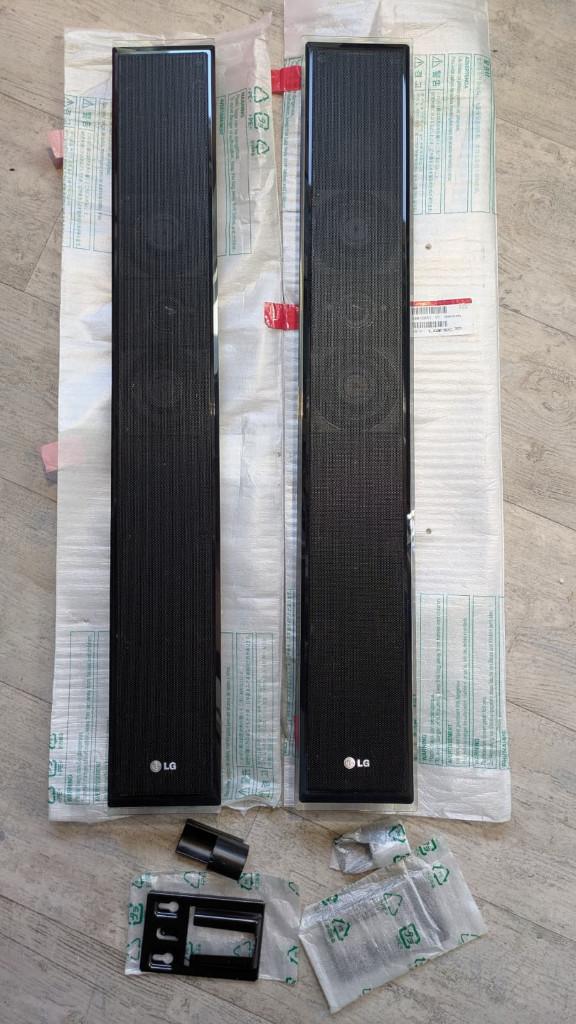2 LG HB965DF speakers, Audio, Tv en Foto, Luidsprekers, Zo goed als nieuw, 120 watt of meer, Front, Rear of Stereo speakers, Ophalen