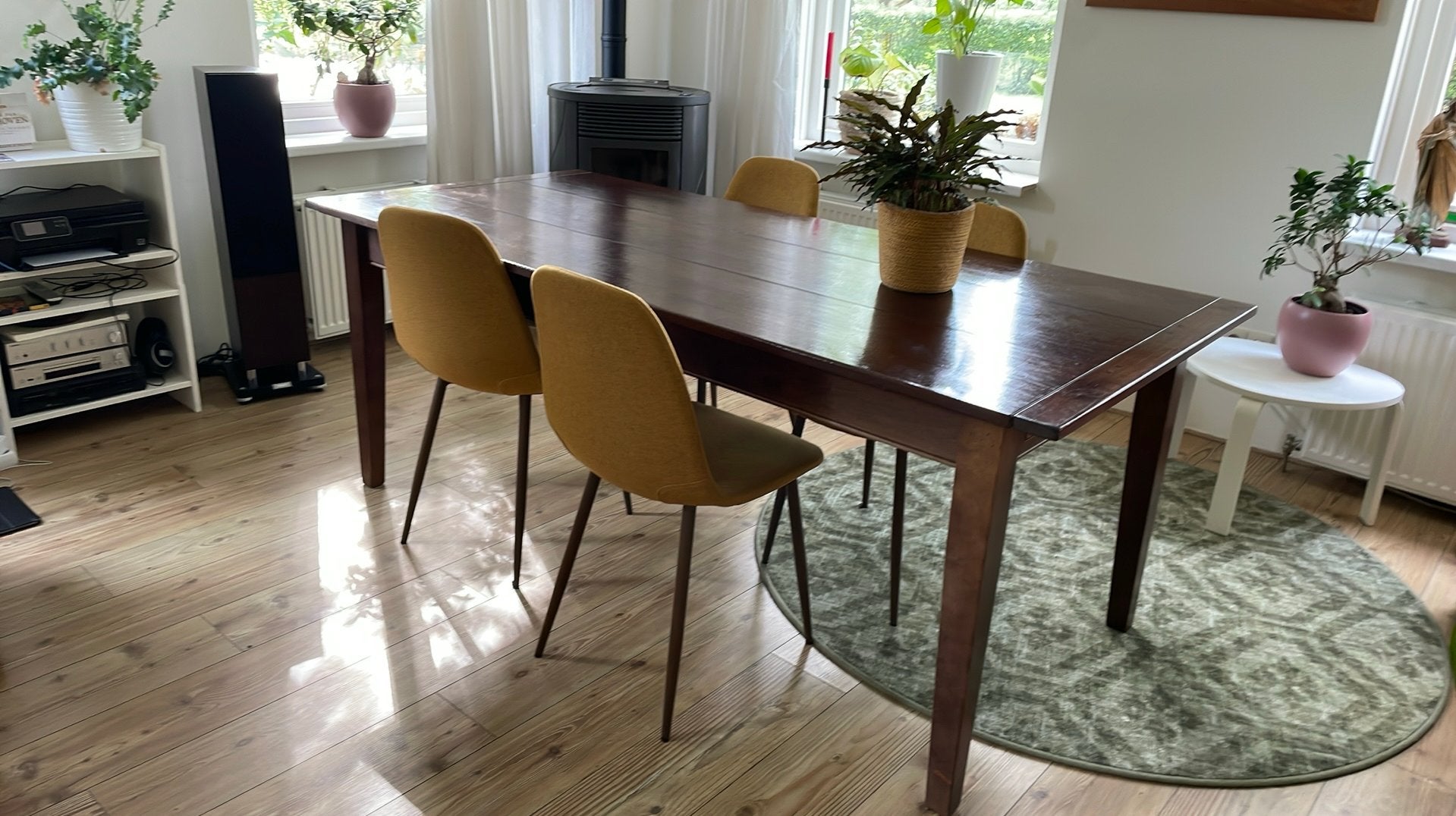 Eettafel, Huis en Inrichting, Ophalen, Overige materialen, Klassiek, 200 cm of meer