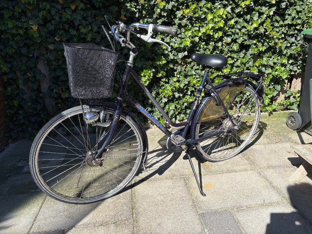 Damesfiets met mand, Fietsen en Brommers, Fietsen | Dames | Damesfietsen, Ophalen, Sparta, Trommelrem, 53 tot 56 cm