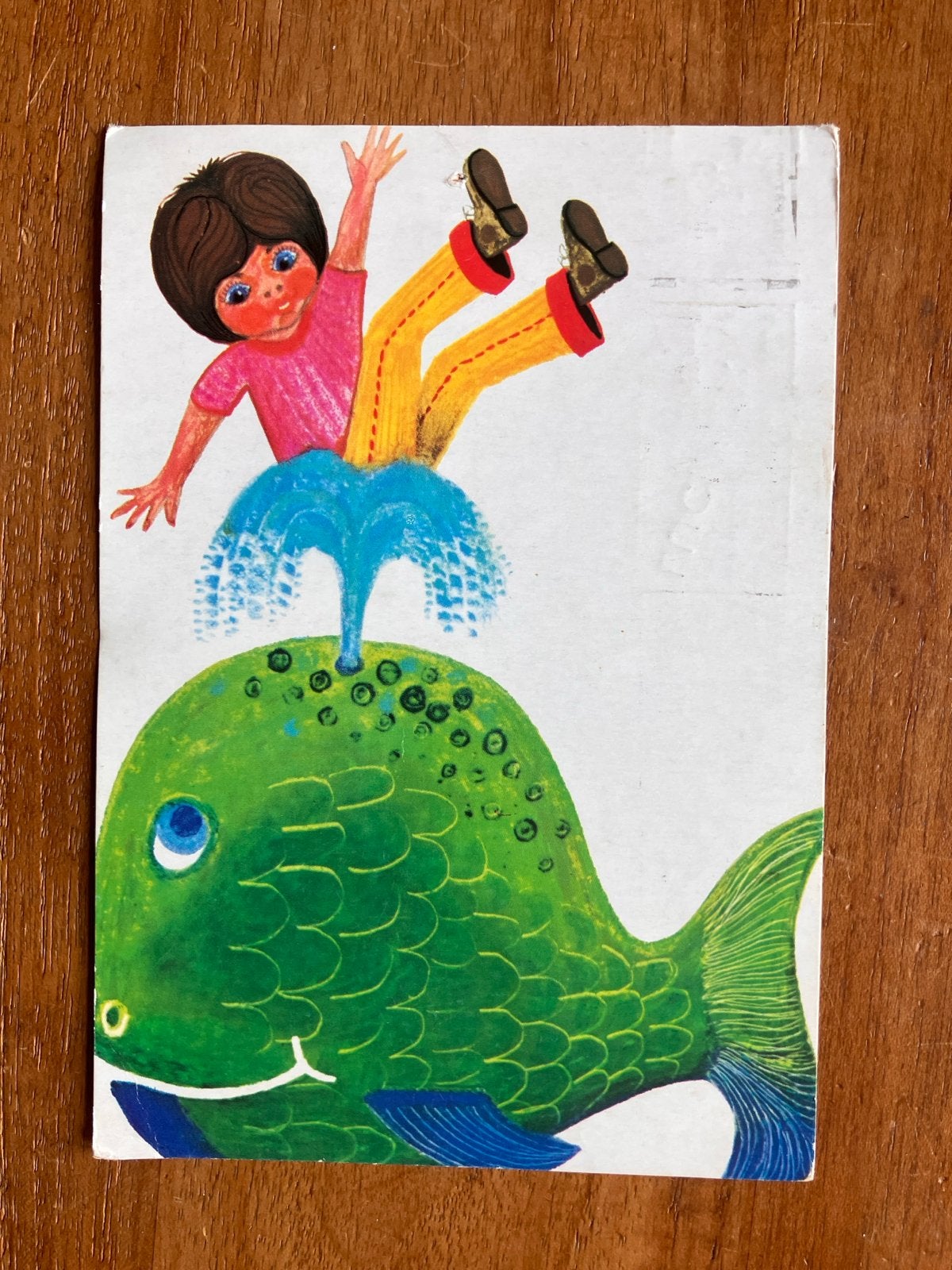 Jongen op Walvis - 1976, Ophalen of Verzenden, 1960 tot 1980, Gelopen, Kinderen