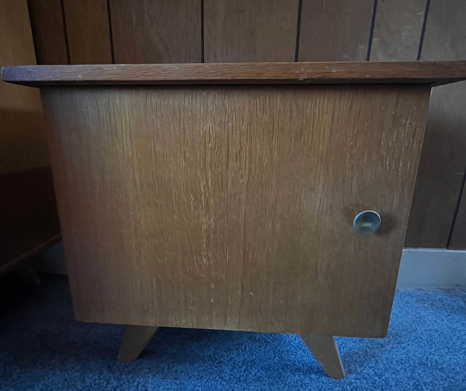 Midcentury nachtkastje vintage retro, Ophalen, Gebruikt, Minder dan 45 cm, Minder dan 55 cm