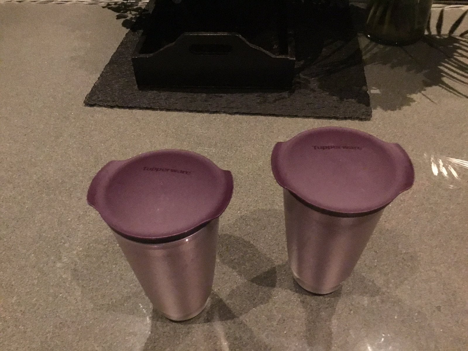 Tupperware set van 2 Allegra beker, Ophalen of Verzenden, Nieuw, Beker of Kan