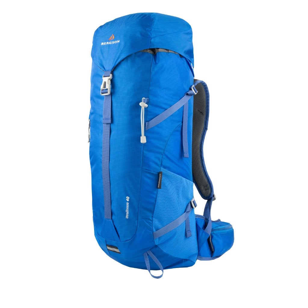 Bergson Dagrugzak Svellnose 40 Liter Blauw met regenhoes, Bergson, 25 tot 40 cm, Nieuw, Ophalen of Verzenden