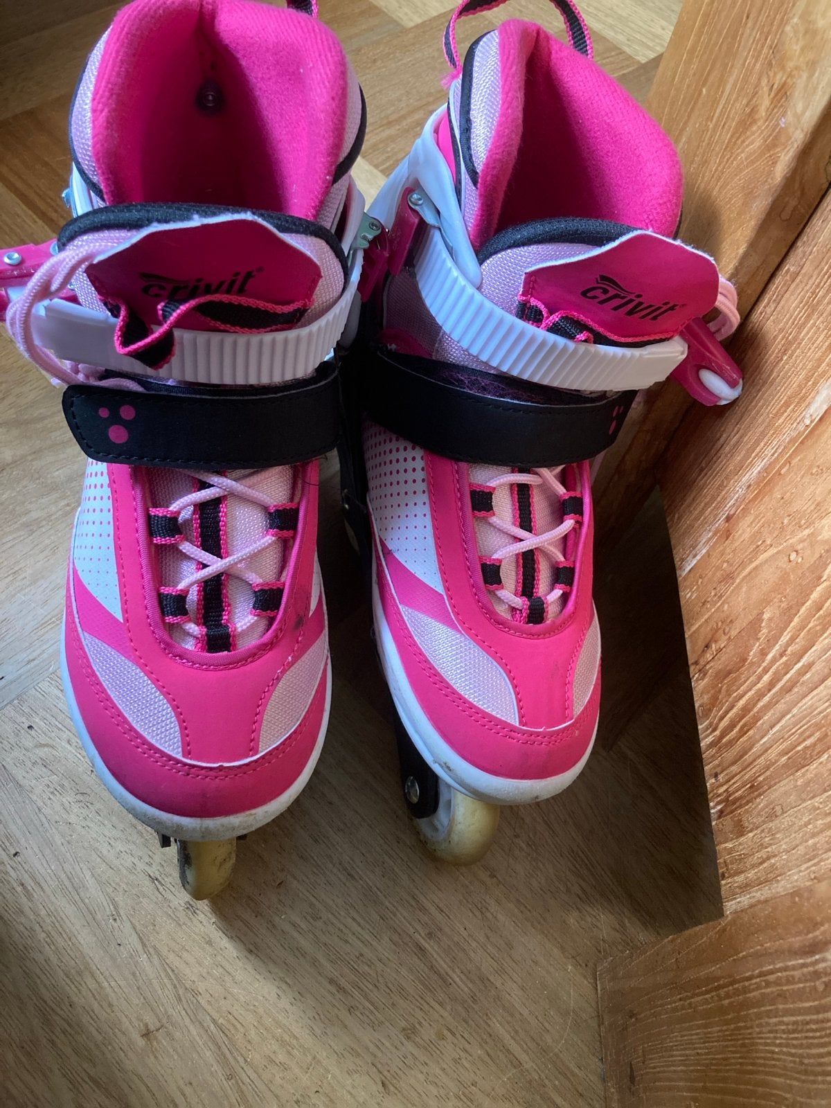 Roze verstelbare inline skates (maat 33-37), Sport en Fitness, Schaatsen, Ophalen of Verzenden, Gebruikt, Overige typen, Overige merken