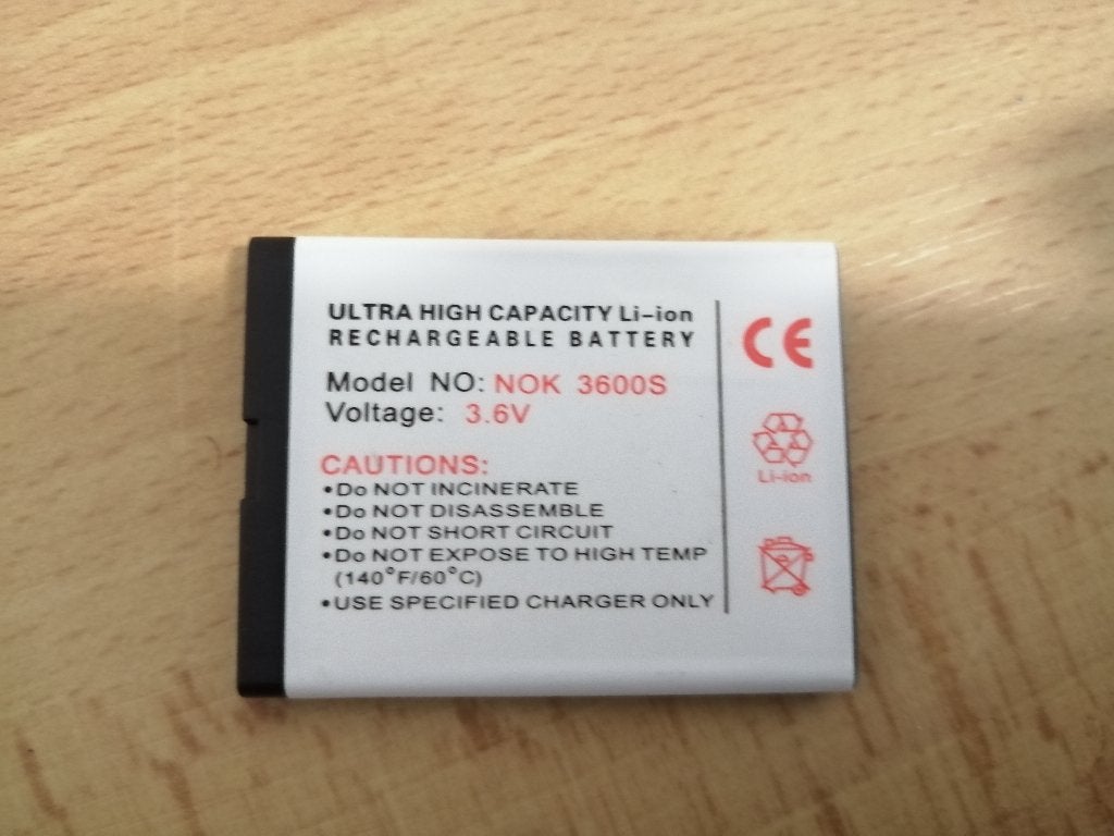 WEG=WEG!!! NIEUWE HOGE CAPACITEIT BATTERIJ NOKIA 3600S, Verzenden, Nieuw, Nokia, Verhoogde capaciteit