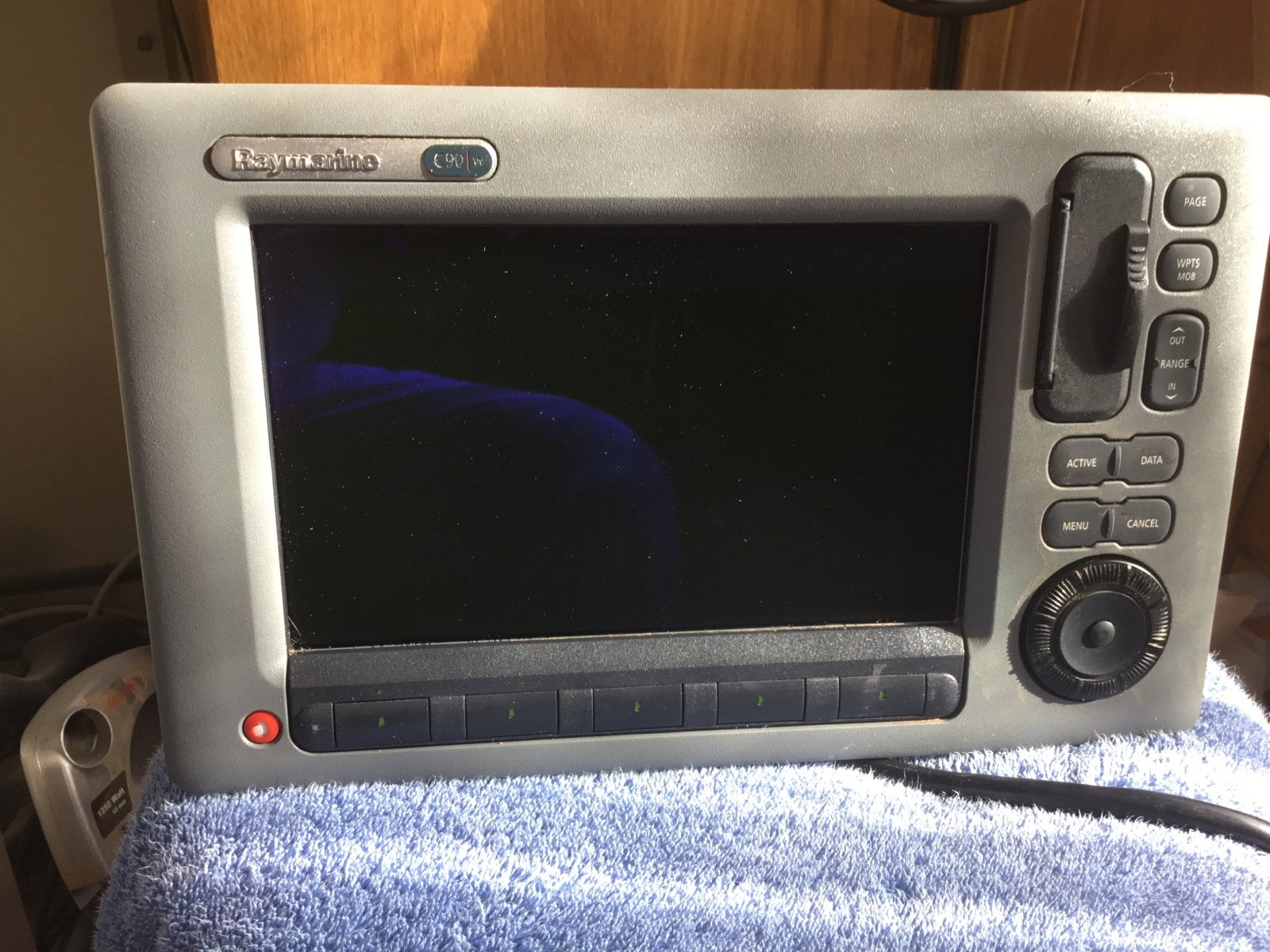 Raymarine C90W Kaartplotter/Fishfinder, Ophalen of Verzenden, Gebruikt, Kaartplotter of Fish Finder