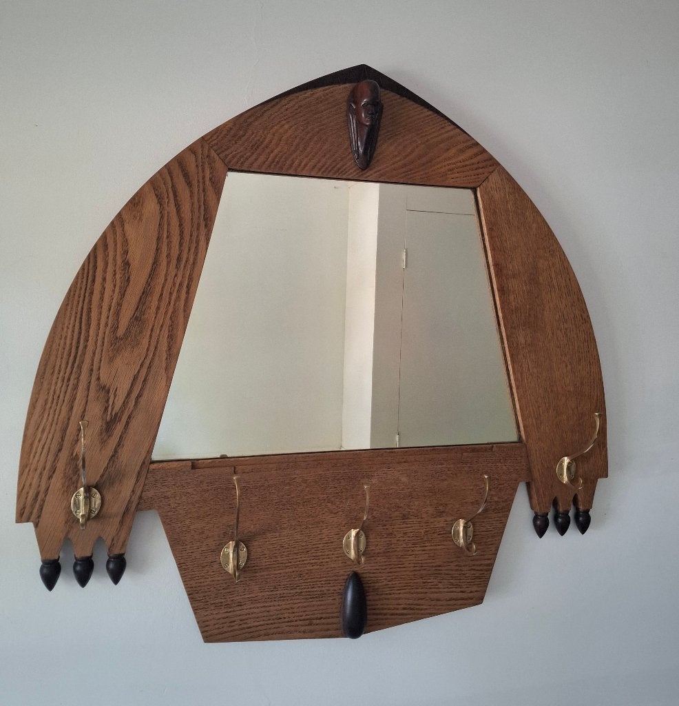 wandkapstok amsterdamse school  design stijl, Gebruikt, Minder dan 100 cm, Hout, Ophalen