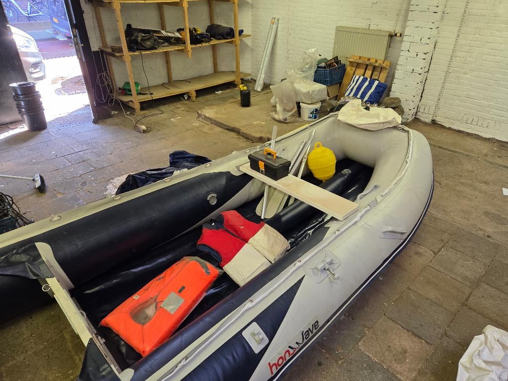 Honda rubberboot, Ophalen, Gebruikt