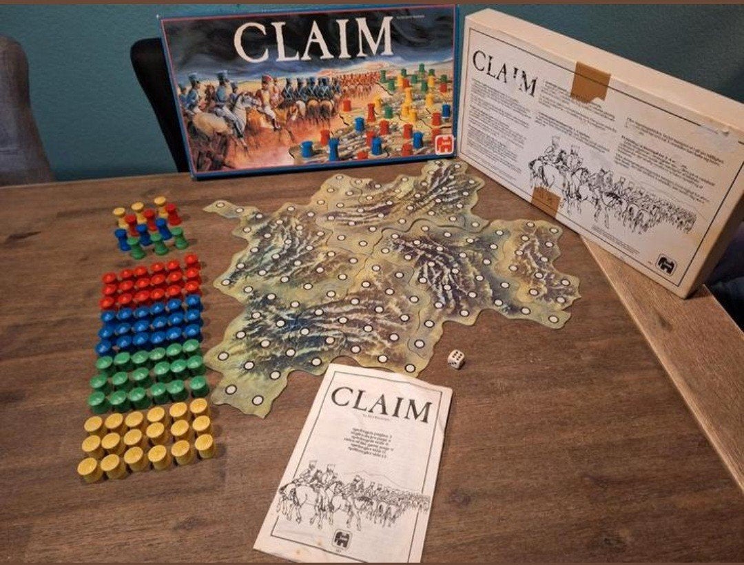 Strategisch bordspel CLAIM Vintage, Ophalen of Verzenden, Zo goed als nieuw