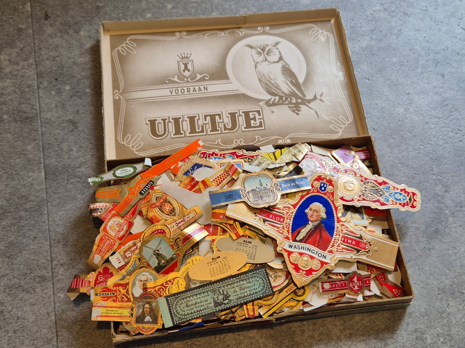 Grote verzameling vintage sigarenbandjes, Ophalen, Gebruikt