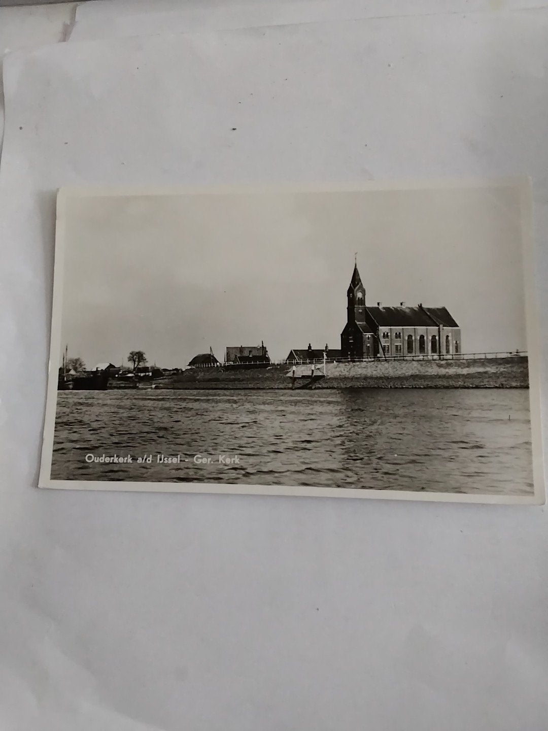 Ouderkerk a/d IJssel - Ger. Kerk (Echte Foto), Ophalen of Verzenden, 1920 tot 1940, Ongelopen, Zuid-Holland
