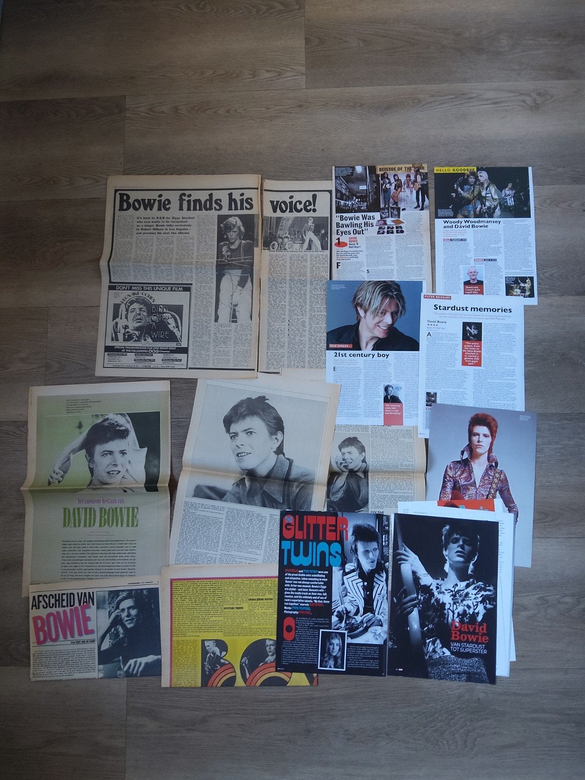 David Bowie:  set music articles, Ophalen of Verzenden, Zo goed als nieuw, Boek, Tijdschrift of Artikel