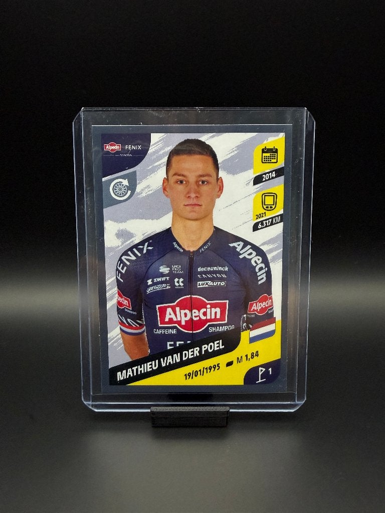 Mathieu van der Poel Panini Tour de France 2022 Sticker, Verzenden, Zo goed als nieuw, Overige sporten, Poster, Plaatje of Sticker