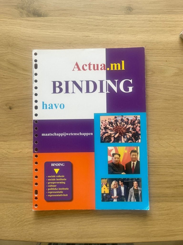 Actua.ml binding, Boeken, Verzenden, Nieuw, HAVO, Maatschappijleer