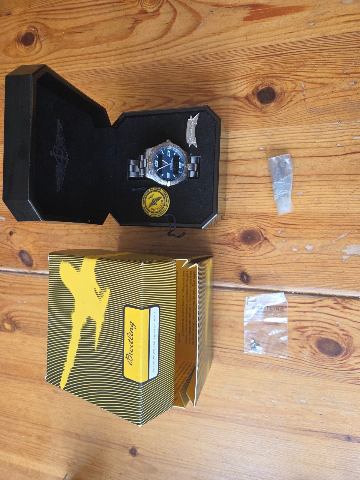 Breitling Aerospace Titanium Repetition minutes Full Set!, Sieraden, Tassen en Uiterlijk, Horloges | Heren, Breitling, Polshorloge