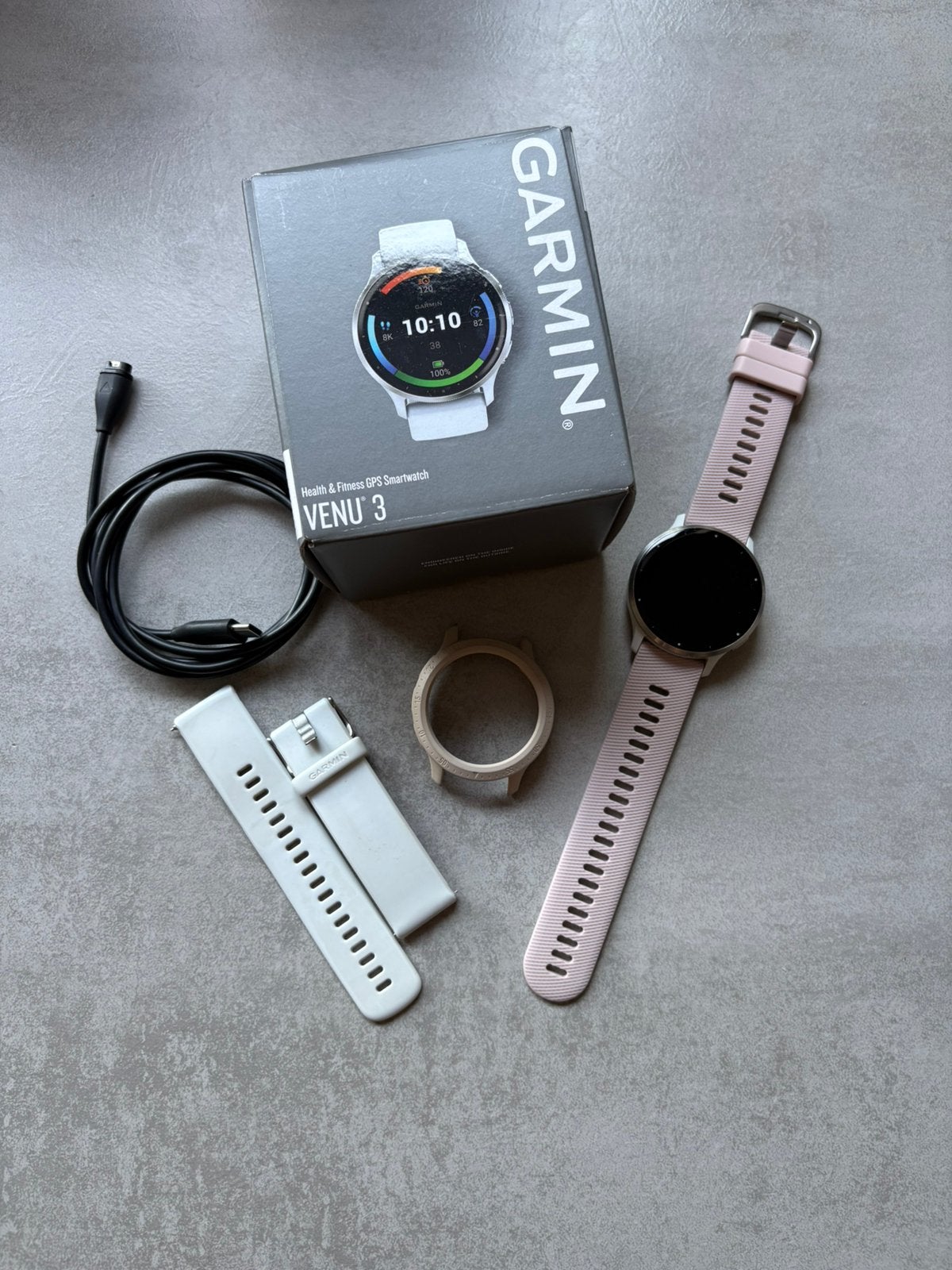Garmin venu 3, Sieraden, Tassen en Uiterlijk, Smartwatches, Ophalen of Verzenden, Zo goed als nieuw, Zwart, Android