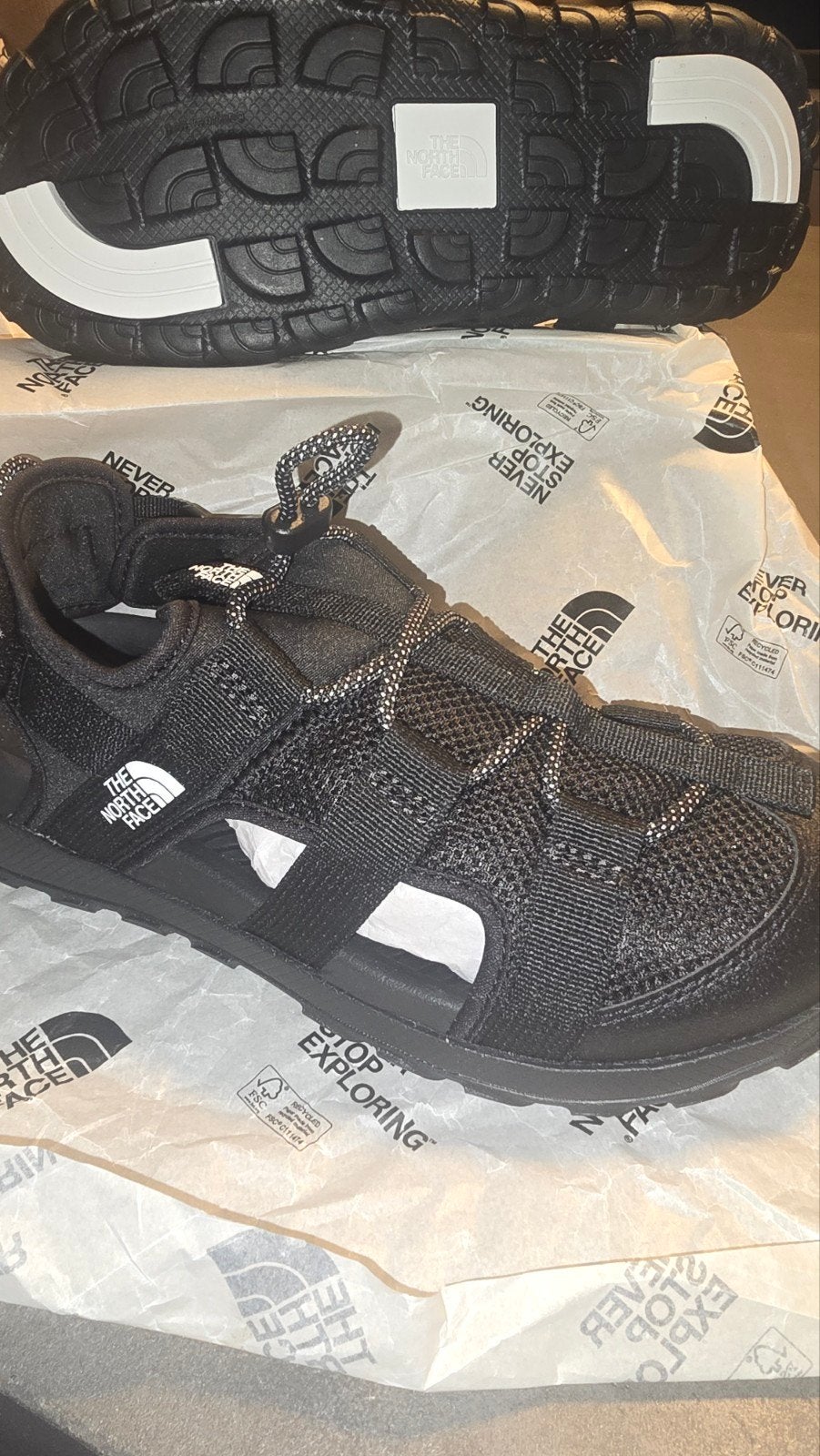 The north face sandalen mt 40, Kleding | Heren, Ophalen of Verzenden, Nieuw, Zwart, Sandalen