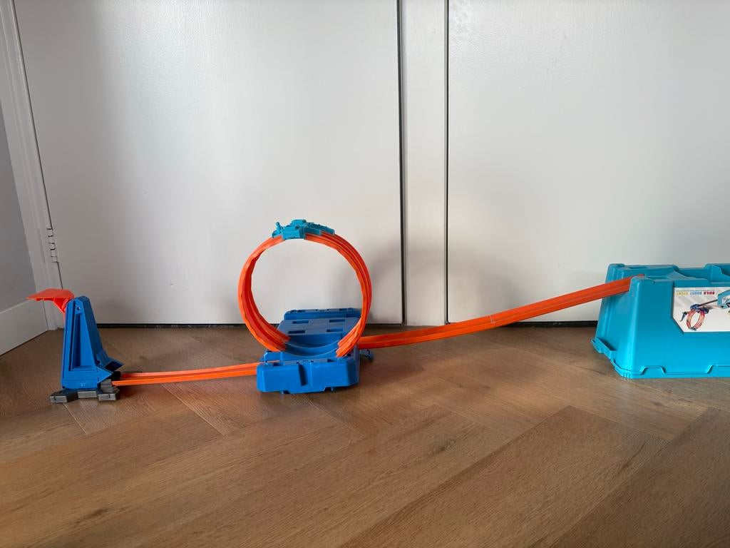 Hot Wheels Track Builder Unlimited Build & Boost Stunt, Ophalen of Verzenden, Gebruikt