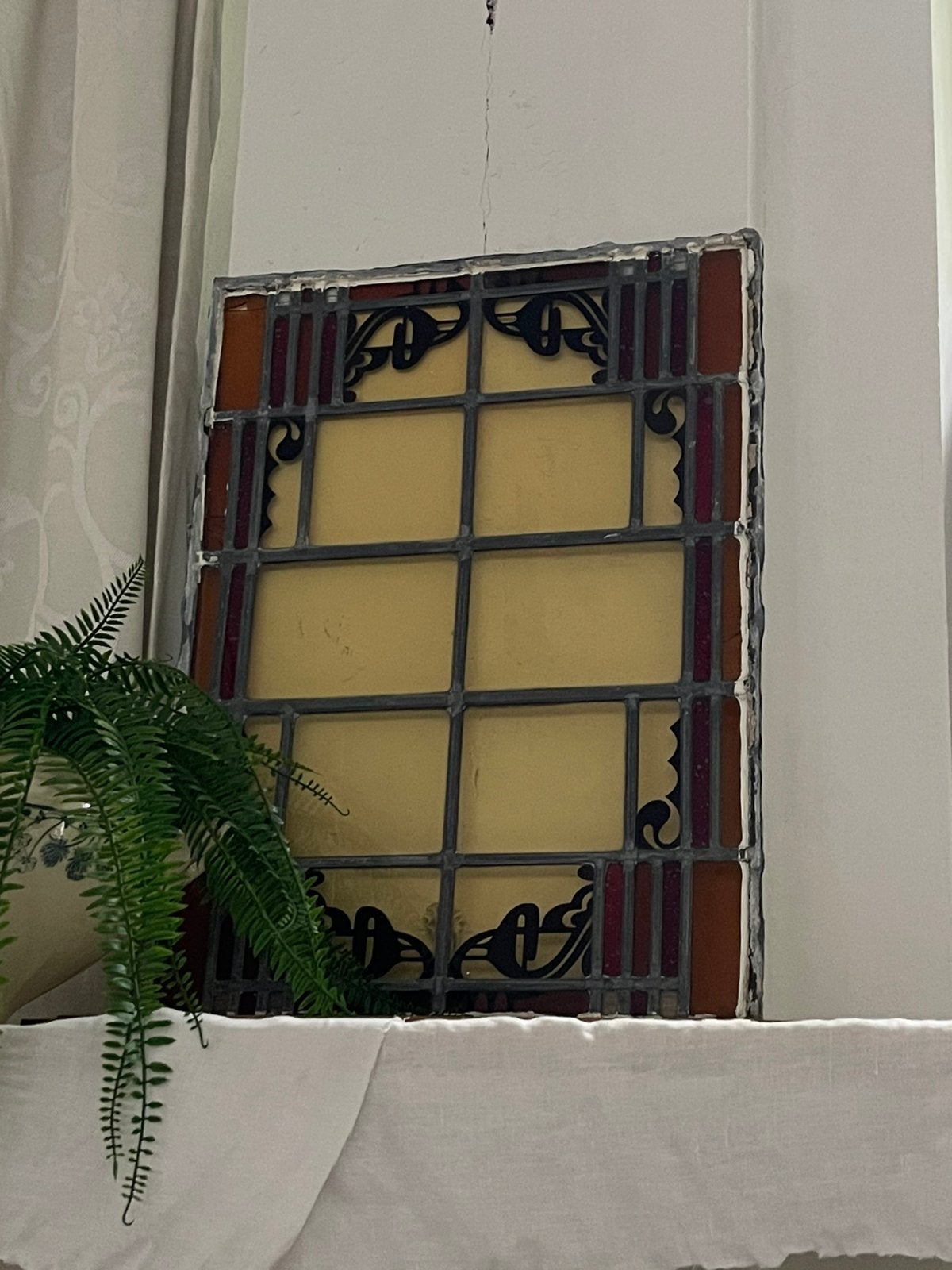Glas in lood glas, Ophalen, Gebruikt