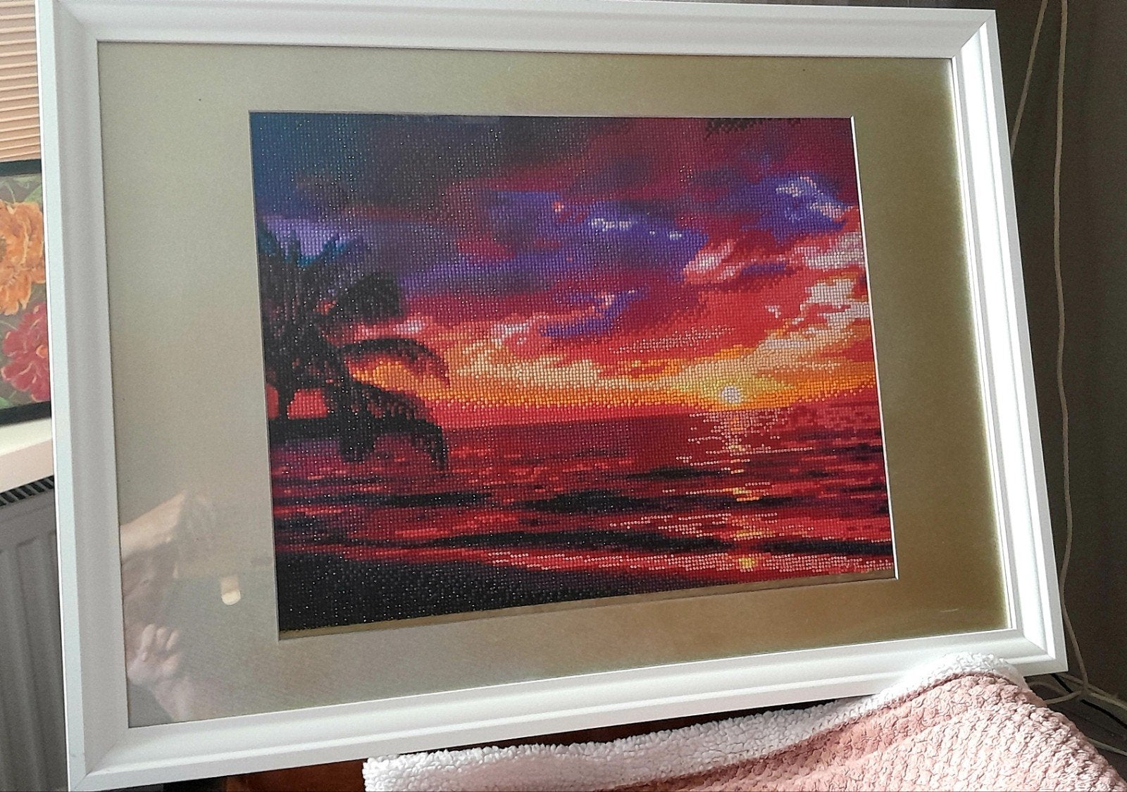 schilderij diamondpainting  ca 57x77 gratis  ophalen, Hobby en Vrije tijd, Knutselen, Ophalen, Diamond painting