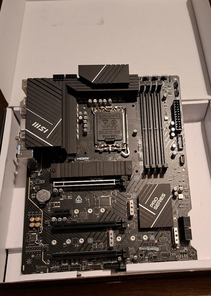 MSI PRO Z790-P WIFI DDR5 +Contact frame LGA 1700, LGA 1700, Ophalen of Verzenden, Zo goed als nieuw, ATX