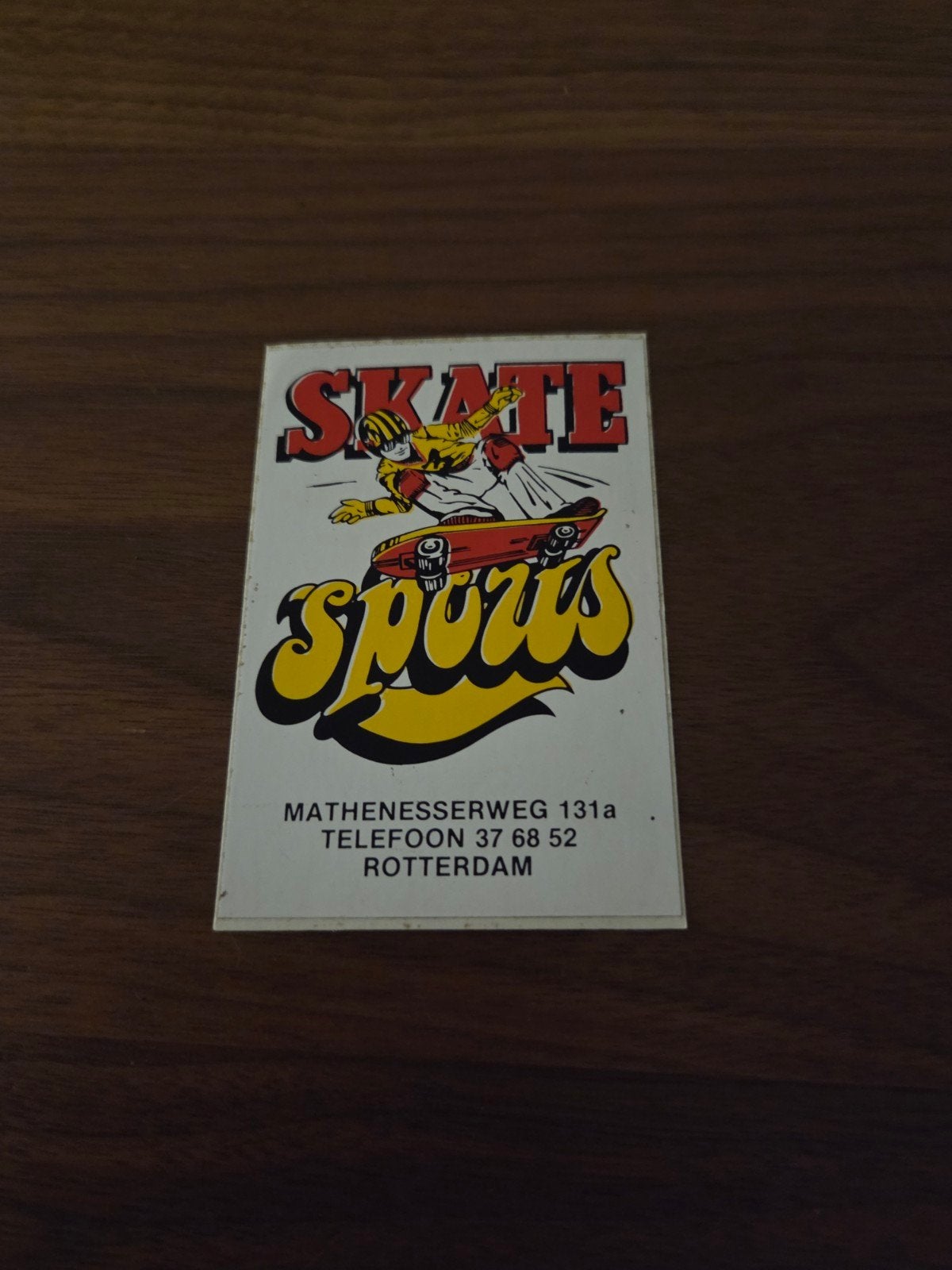 1556 het Vintage Skate Sports Sticker - Rotterdam (10x7 cm), Verzamelen, Ophalen of Verzenden, Gebruikt, Sport