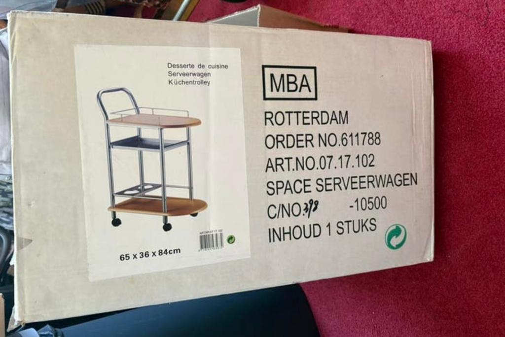 Serveer wagen, Ophalen, Nieuw