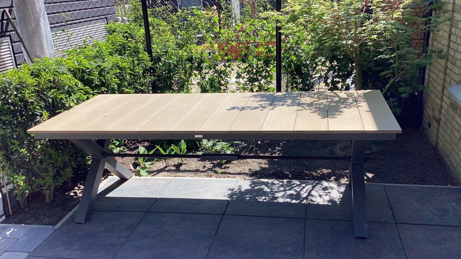 Luxe tuintafel 240 x 100, Ophalen, Overige materialen, Eettafel, Tuinset