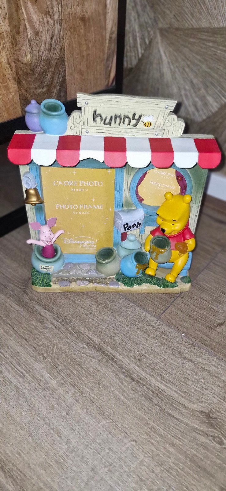 Winnie the Pooh fotolijst disneyland paris, Ophalen of Verzenden, Winnie de Poeh of vrienden, Zo goed als nieuw, Beeldje of Figuurtje