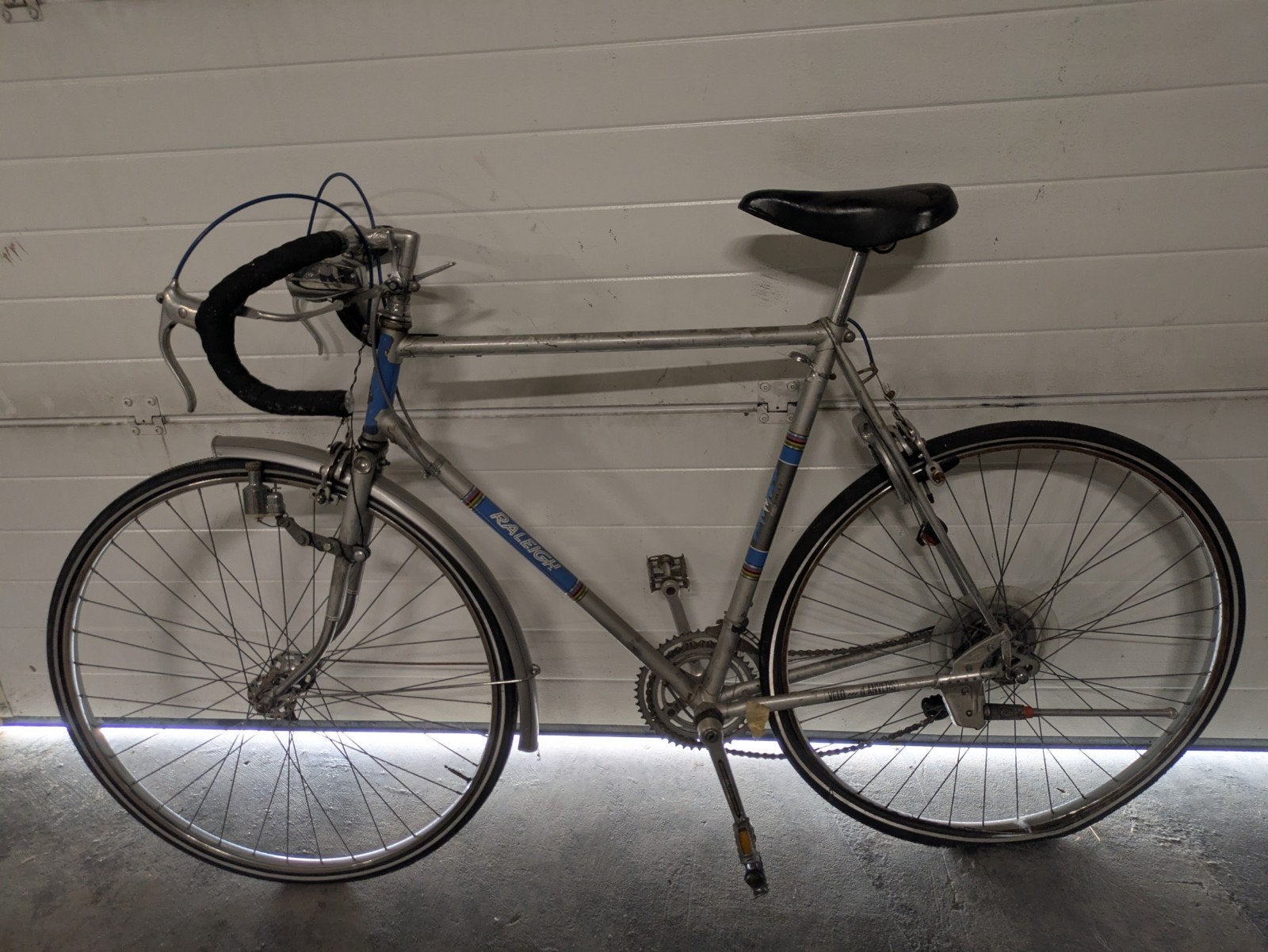 Raleigh racefiets - Vintage model, 28 inch, Gebruikt, 10 tot 15 versnellingen, Velgrem