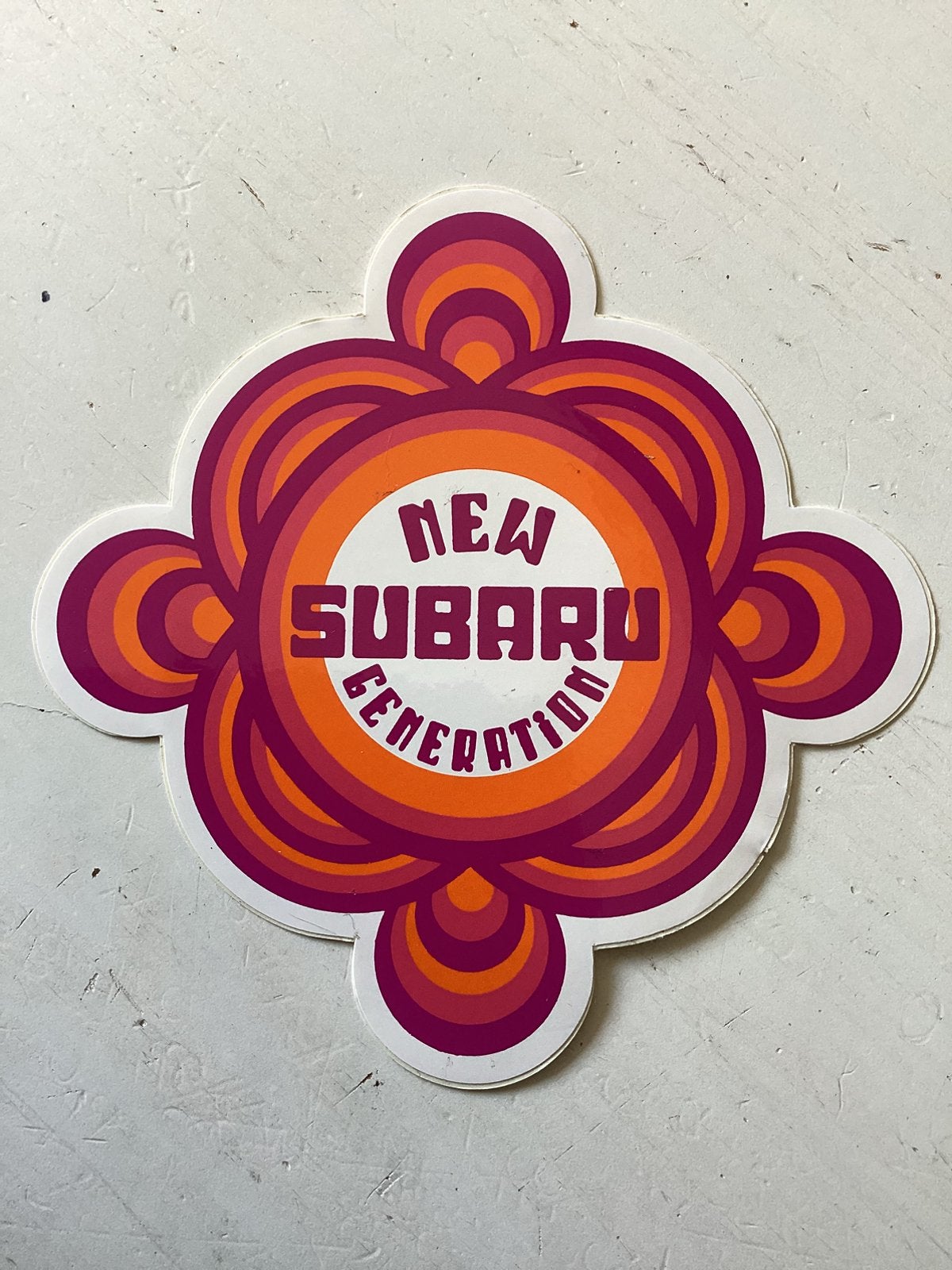 Sticker New Subaru Generation, Verzenden, Zo goed als nieuw, Auto of Motor