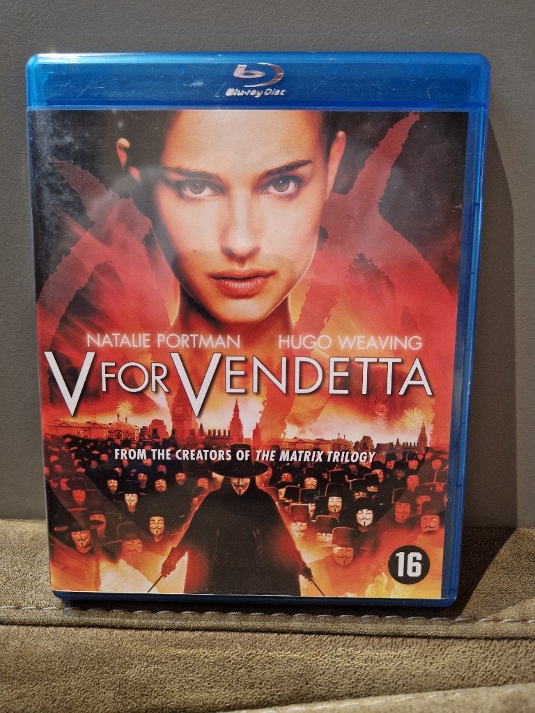 V for Vendetta Blu-ray - Actie/Science Fiction Film, Gebruikt, Vanaf 16 jaar, Nederlands, Film