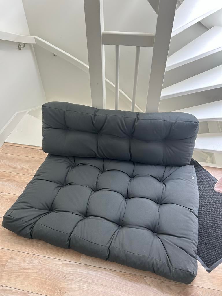 Meerdere comfortabele pallet lounge set kussens - Antraciet, Ophalen, Zo goed als nieuw