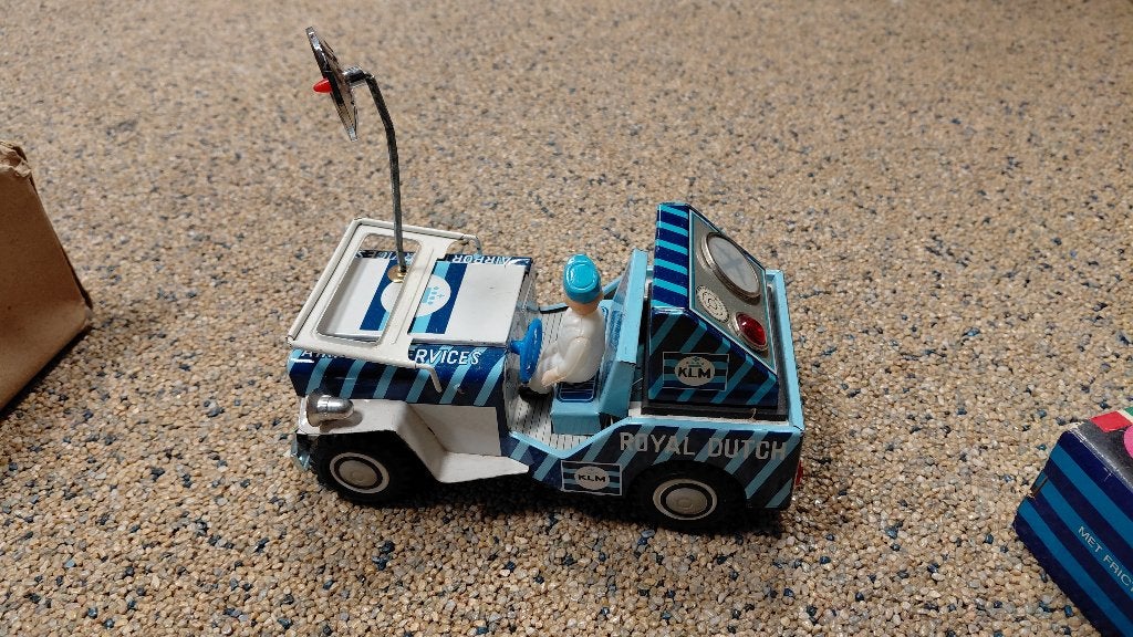 Vintage blikken Radarjeep Ichiko WD-021, Antiek en Kunst, Antiek | Speelgoed, Ophalen