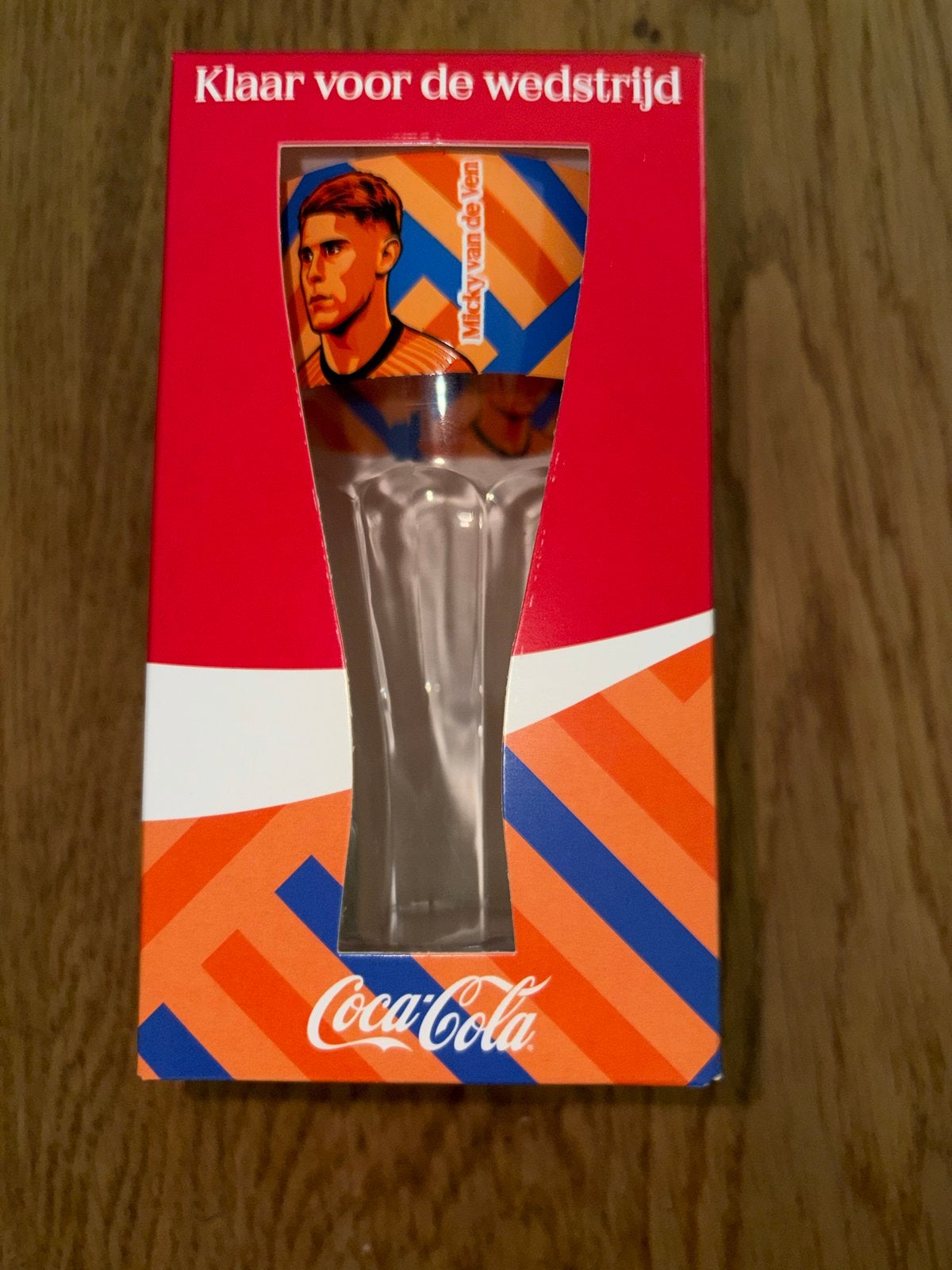 Coca-Cola Glas Micky van de Ven, Verzamelen, Ophalen of Verzenden, Nieuw