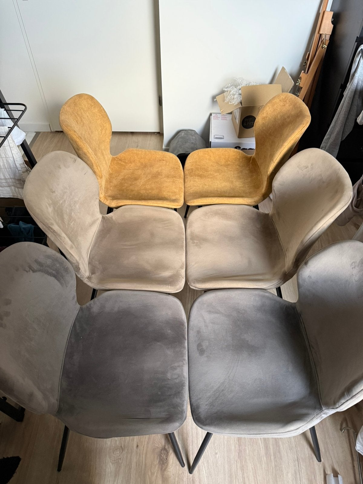 Eettafelstoelen, set van 6, Huis en Inrichting, Ophalen of Verzenden, Zo goed als nieuw, Overige kleuren, Vijf, Zes of meer stoelen
