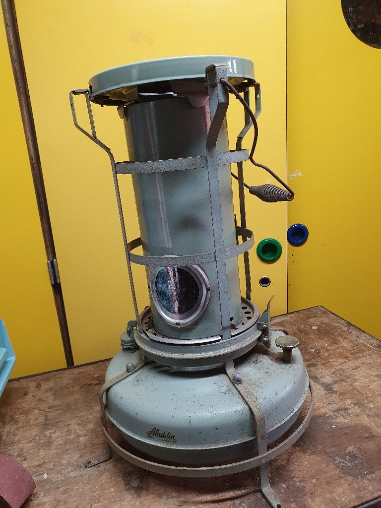 Aladdin blue flame petroleum kacheltje, Ophalen, Gebruikt, Overige brandstoffen, Petroleumkachel