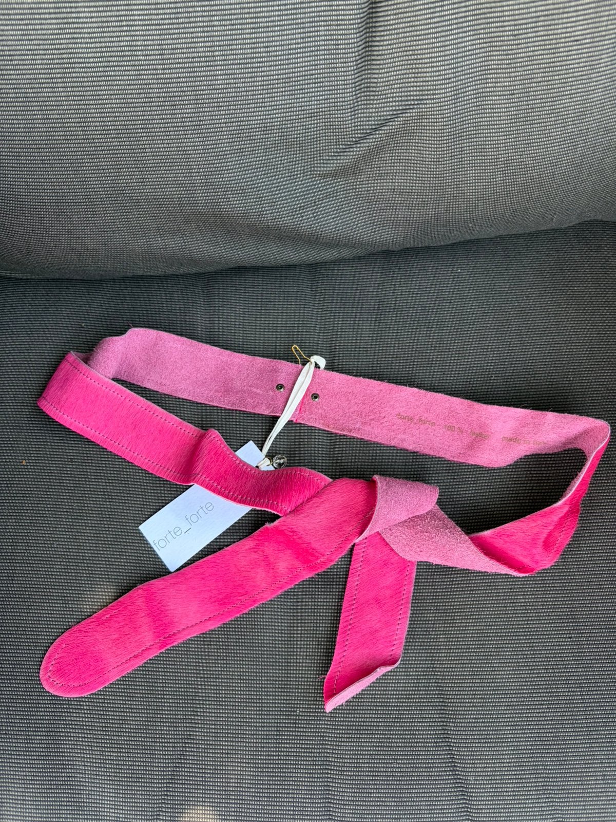 Forte forte riem pony hair nieuw roze leather belt, Ophalen of Verzenden, Zo goed als nieuw, Overige kleuren, 100 cm of meer