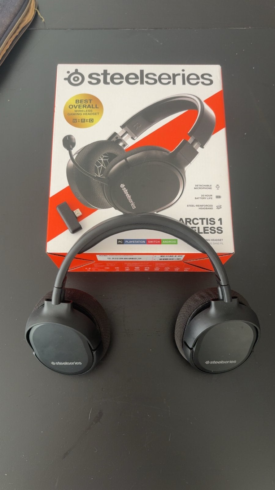 SteelSeries Arctis 1 Wireless Gaming Headset, Zo goed als nieuw, Over oor (circumaural), Draadloos, Ophalen