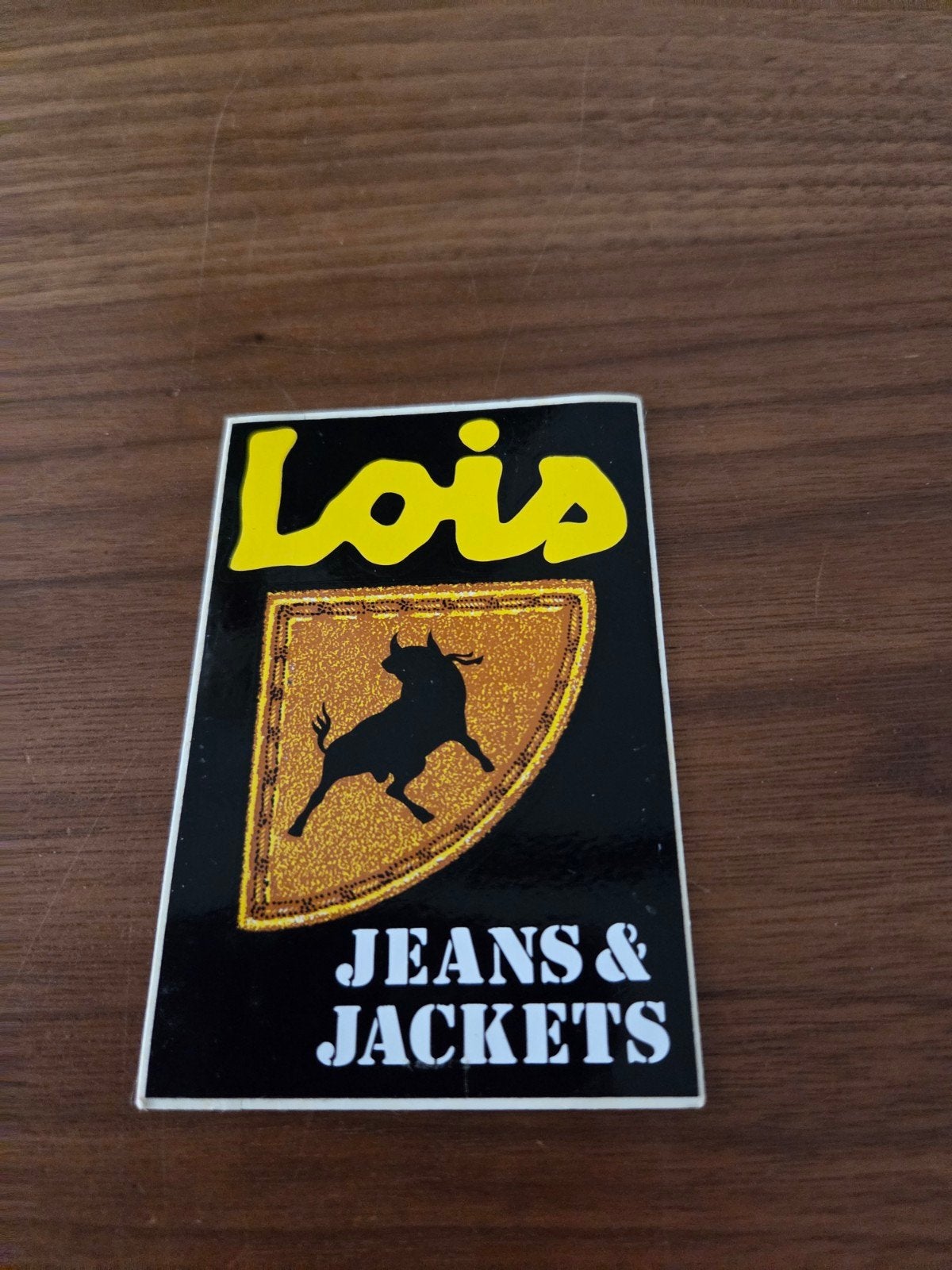 12084 Vintage Lois Jeans & Jackets Sticker - Stier Logo, Ophalen of Verzenden, Nieuw, Merk