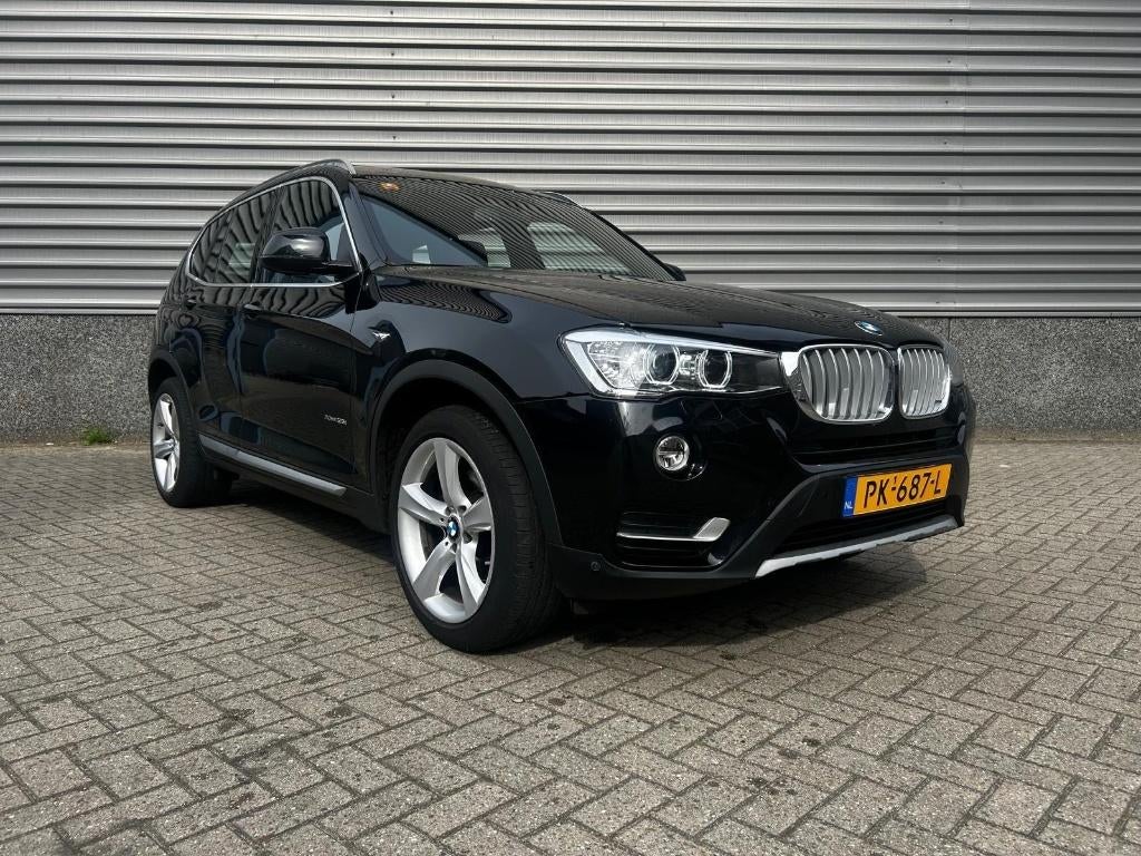 BMW X3 Xdrive 35i 306pk Aut 2017 Zwart panorama dak, Auto's, Automaat, 1800 kg, 2000 kg, Leder