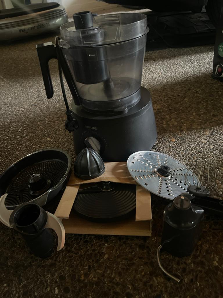 Philips Keukenmachine HR7776 - Goed Werkend, 2 tot 3 liter, Ophalen of Verzenden, Gebruikt, 3 snelheden of meer