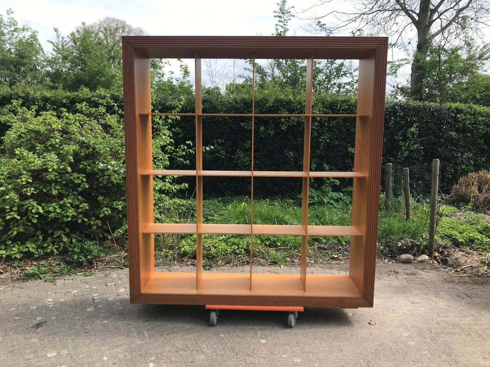 Cappellini boekenkast - kersenhout, Huis en Inrichting, Kasten | Boekenkasten, Ophalen, Met plank(en), Modern design, Gebruikt
