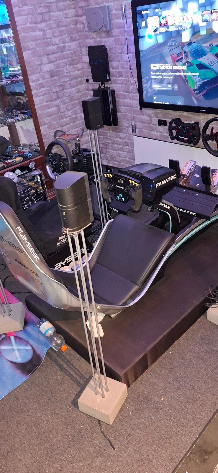 Playseat F1 AMG met Fanatec racestuur en Bose Lifestyle, Ophalen, Gebruikt, Zwart