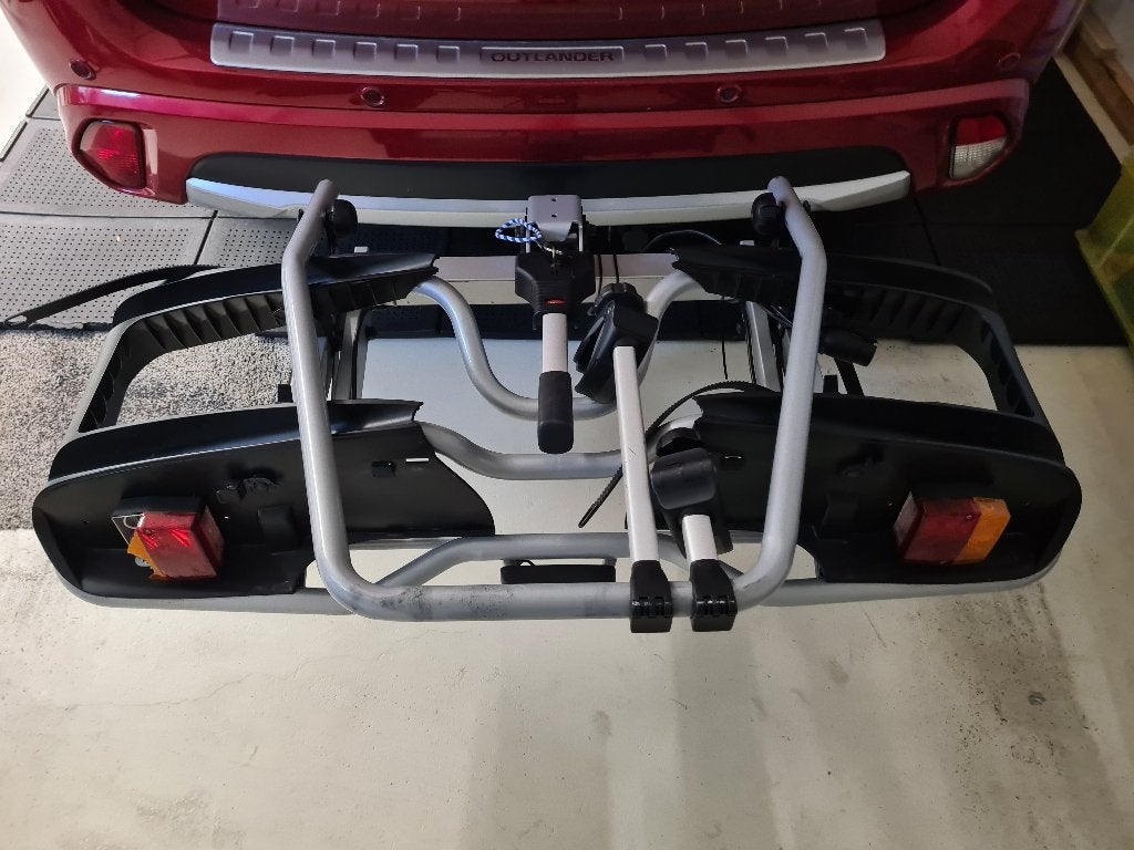 Thule fietsendrager voor electrische fietsen, Ophalen, Gebruikt, 2 fietsen, Trekhaakdrager